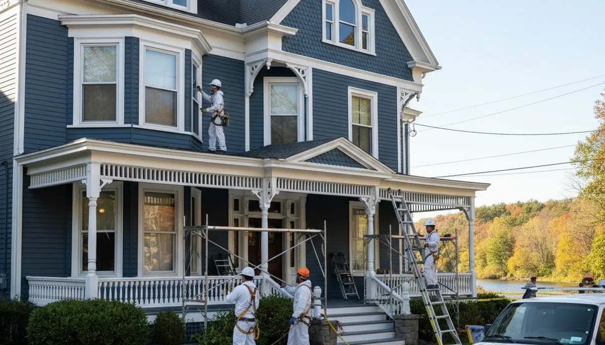 Painting crew serving Norton, MA, delivering professional interior and exterior house painting services