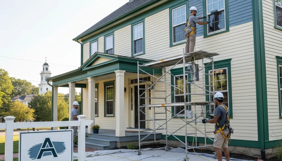 Painting company in Norton, MA serving residential and commercial exterior painting projects