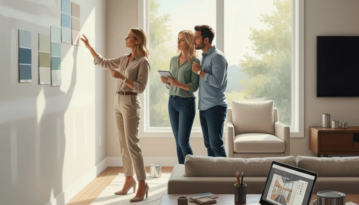Norton, MA painter providing expert color consultation for home exterior and interior paint selection