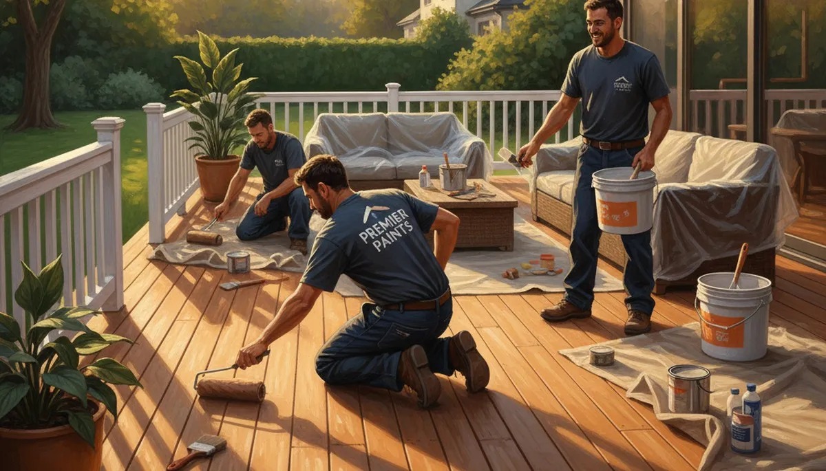Deck painting in Norton, MA for durable, weather-resistant protection and a cleaner outdoor finish