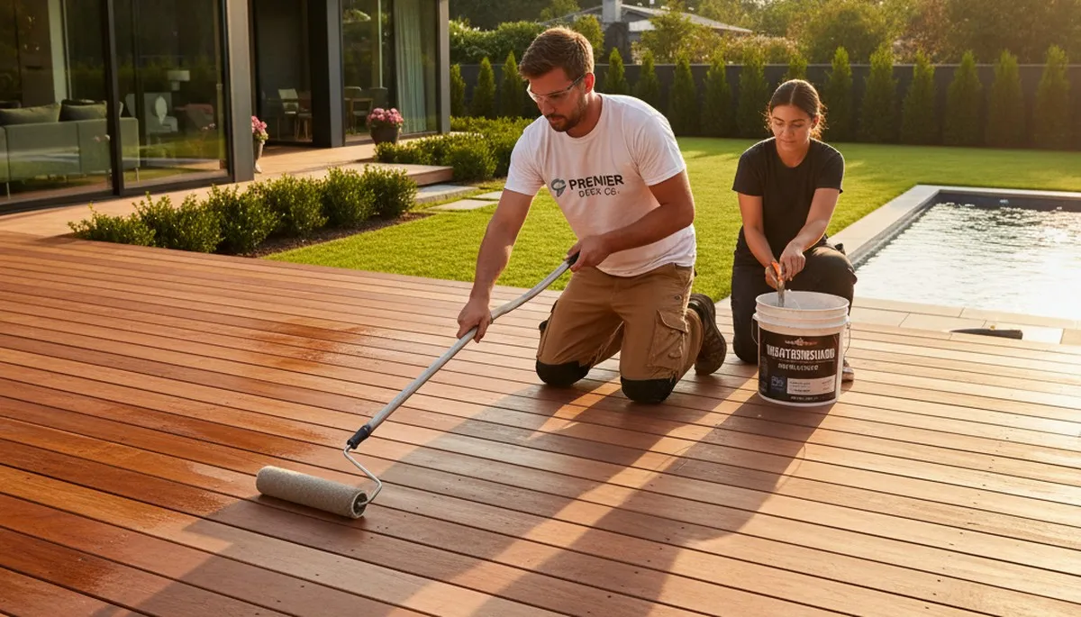 Professional deck sealing service in Norton, MA protects wood decks from moisture and UV damage