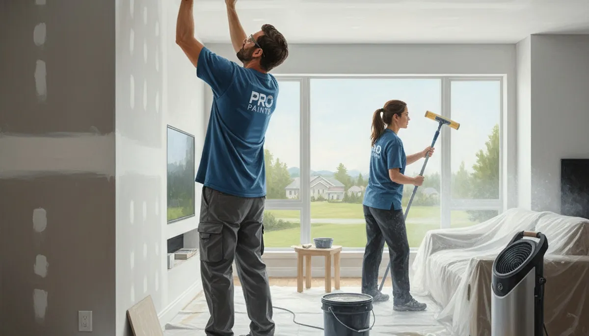 Drywall repair in Norton, MA for cracks, holes, and water damage on paint-ready walls