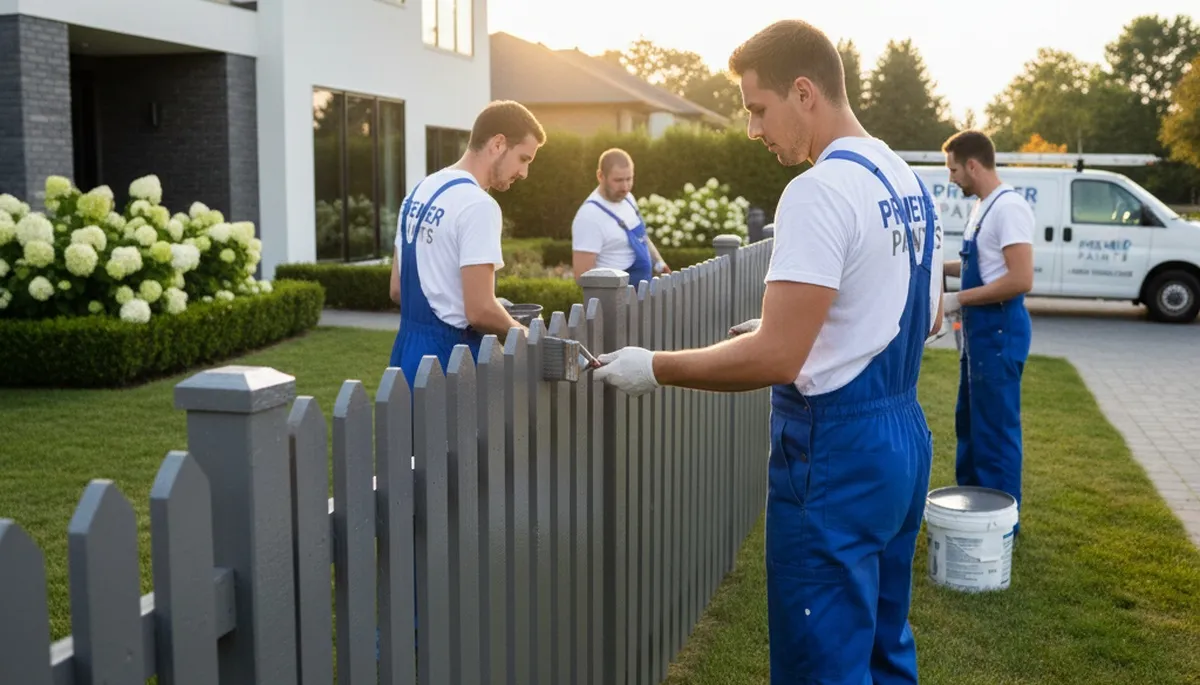 Fence painting service in Norton, MA with weather-resistant coating for wood fence protection