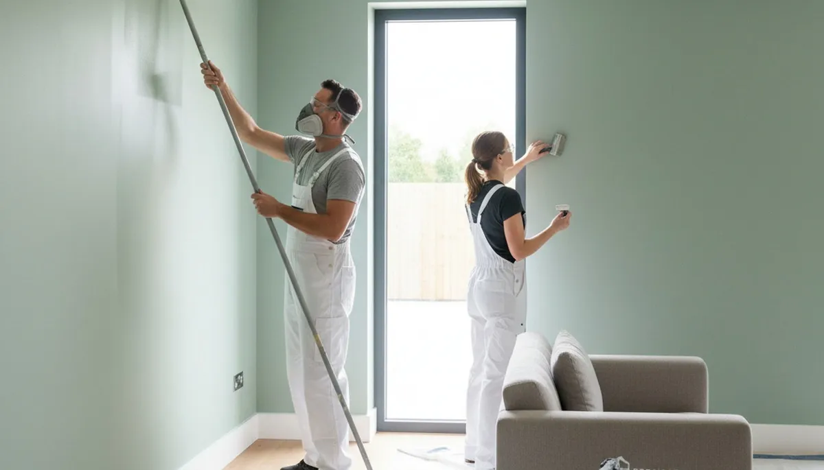 Interior house painting in Norton, MA by Norton Paint Pros for a clean, finished home interior