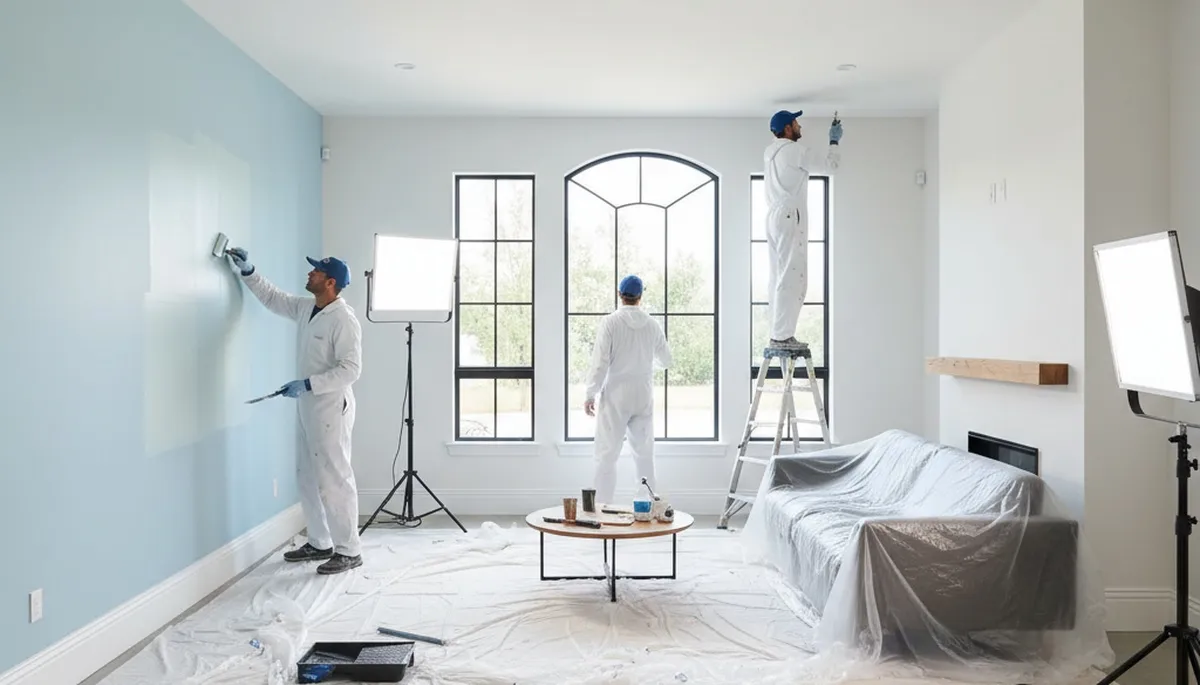 Interior house painting in Norton, MA by Norton Paint Pros for a clean, professional finish