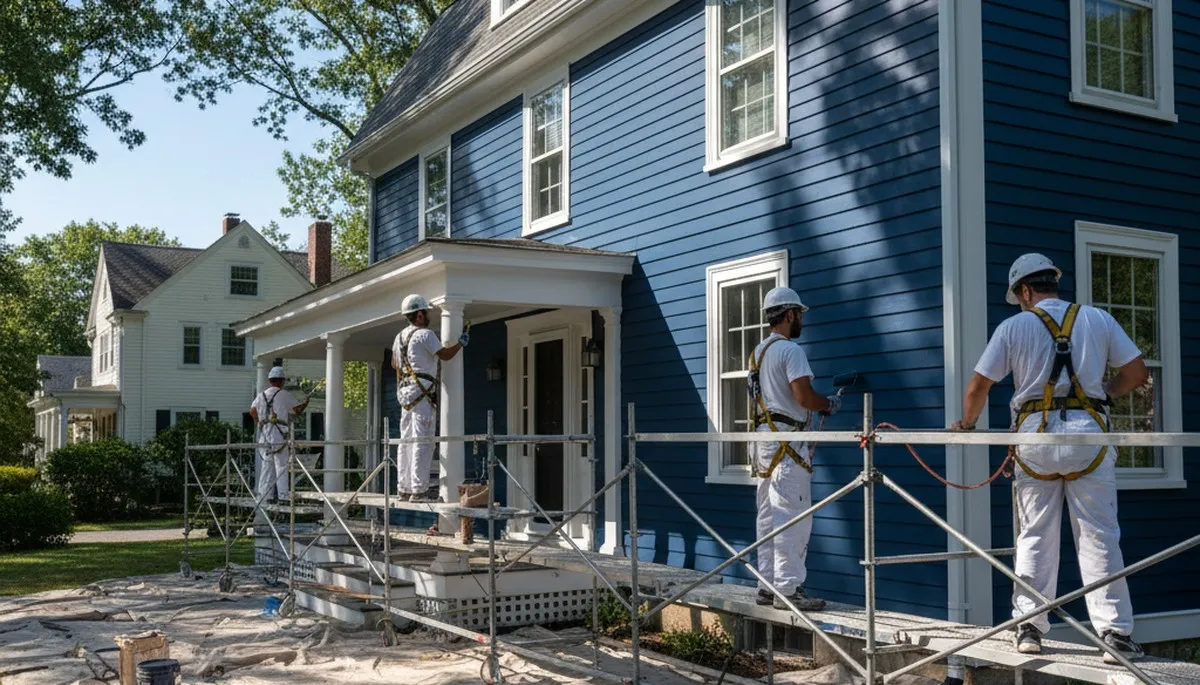 Painting contractor in Norton, MA providing professional interior and exterior house painting services