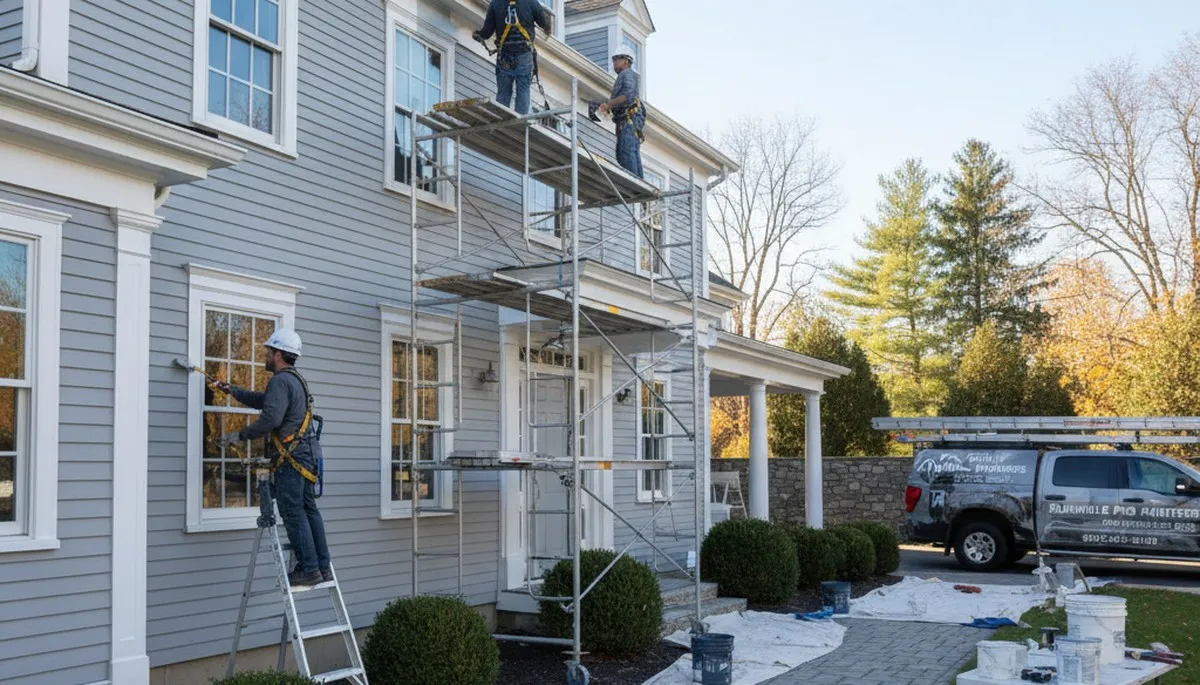 Painting contractor in Norton, MA providing professional interior and exterior painting services