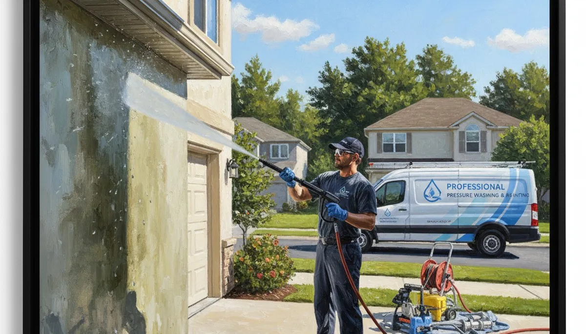 Pressure cleaning service in Norton, MA for driveways, siding, and decks to remove grime and mildew