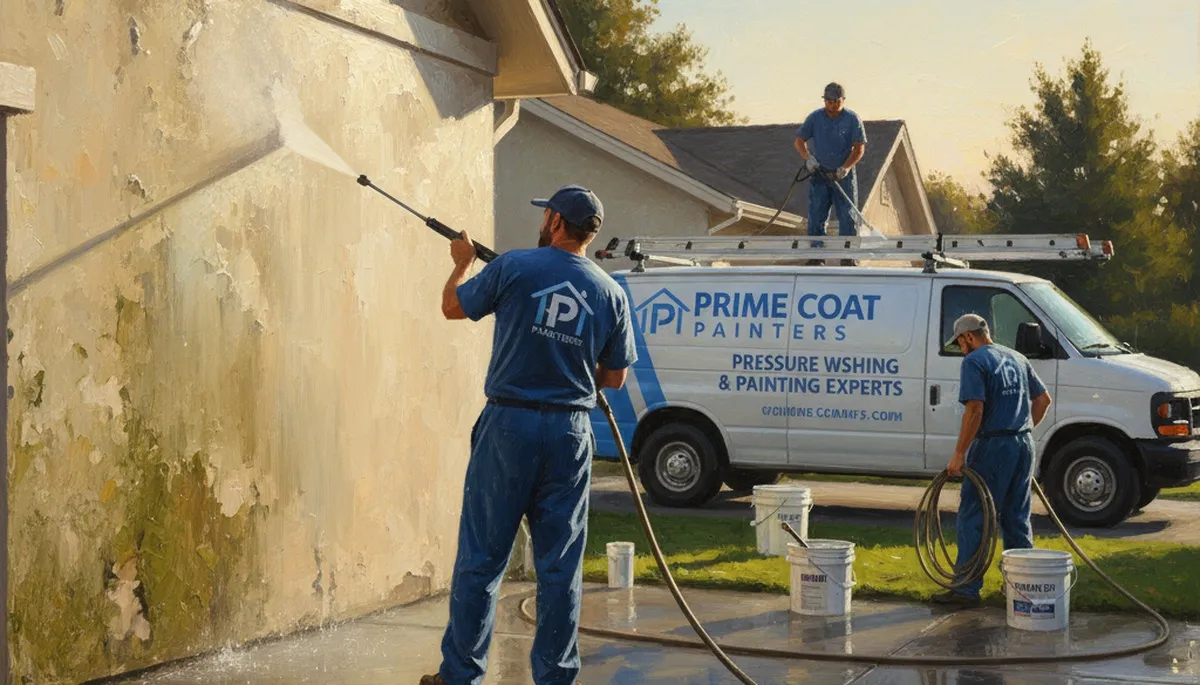 Pressure cleaning service in Norton, MA for driveways, siding, and decks removed grime and mildew