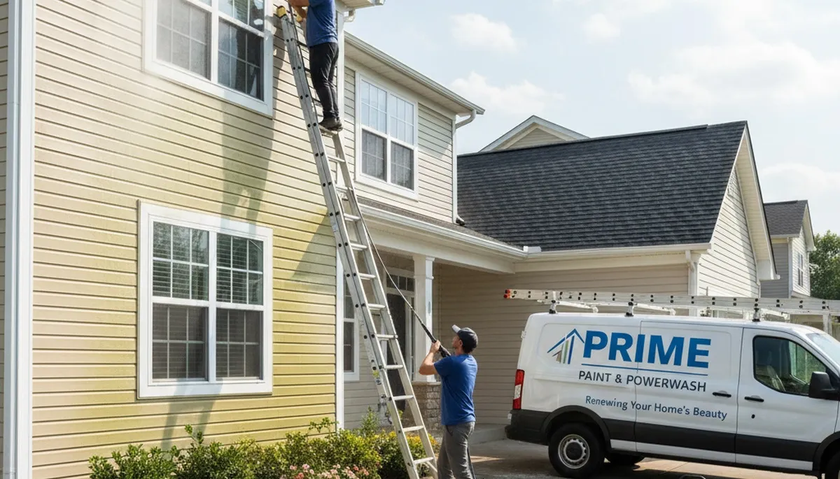 Vinyl siding pressure cleaning in Norton, MA removes algae, mildew, and grime for a cleaner exterior